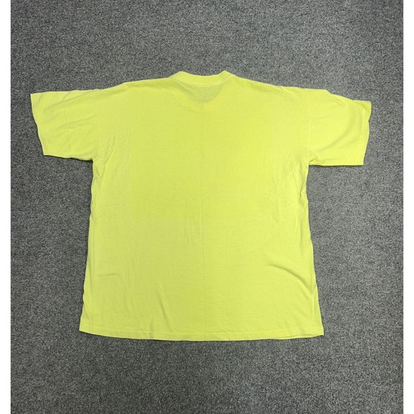 Vtg 90's The Golleria Mall Dallas Yellow Graphic T-Shirt Single Stitch Size XL - Picture 8 of 8